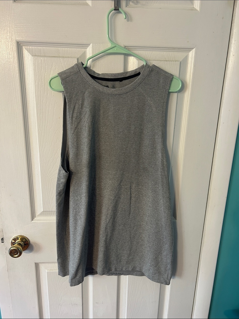 Men's Gray Performance Tank Top - Sleeveless Athletic Shirt
